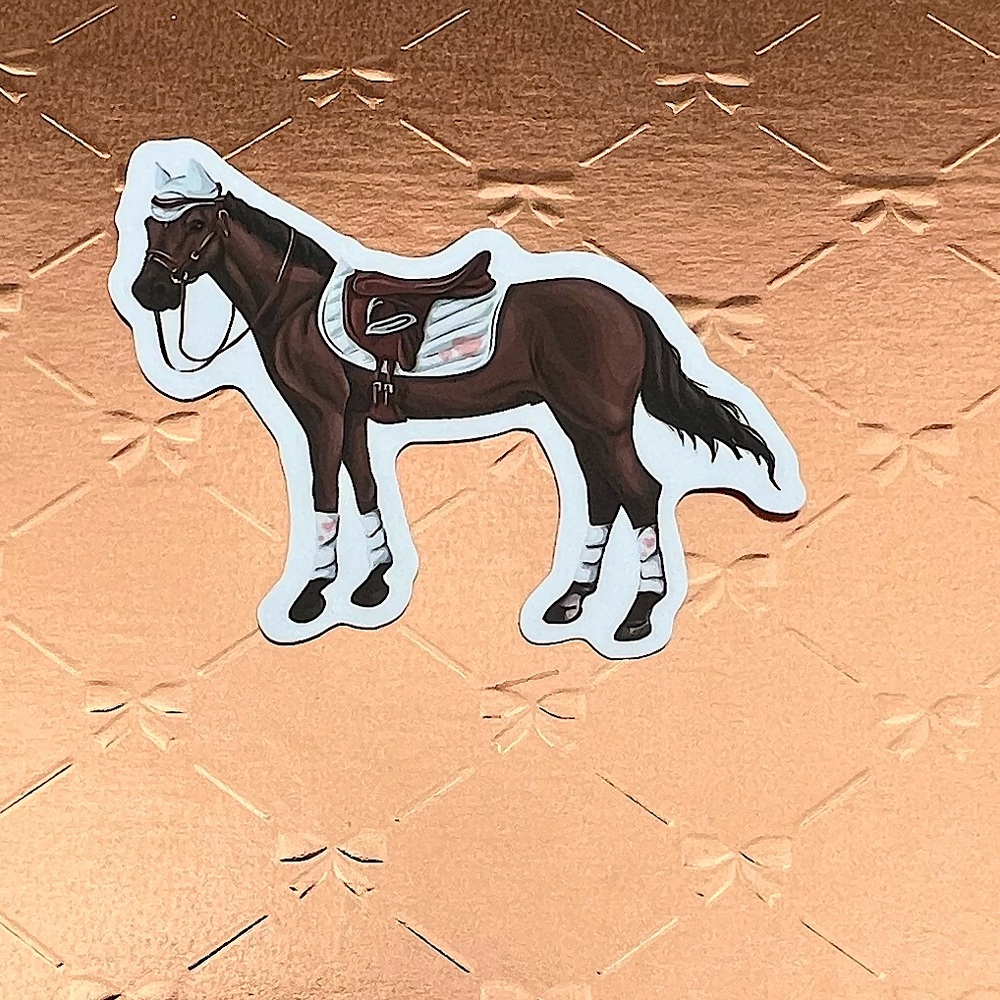 English Tack Equestrian Horse Girl Horse Boy Cowboy CowGirl Single Decor Sticker